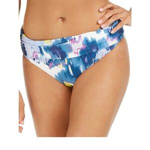 DKNY bikini bottom. Mid-waist, full coverage, fold over bottom.